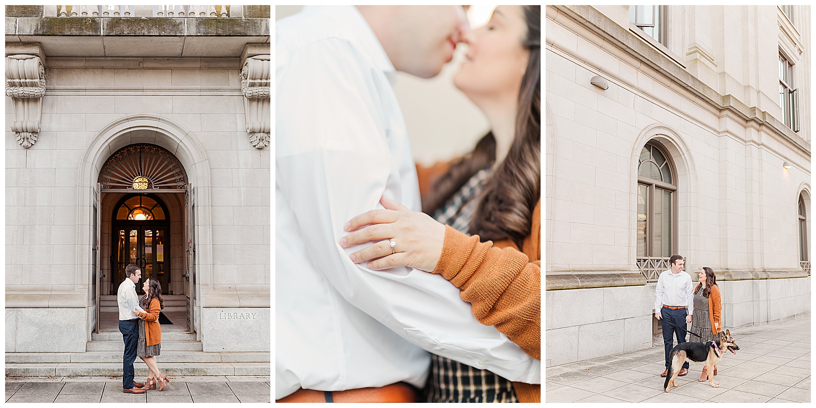 Downtown Raleigh nc engagement session