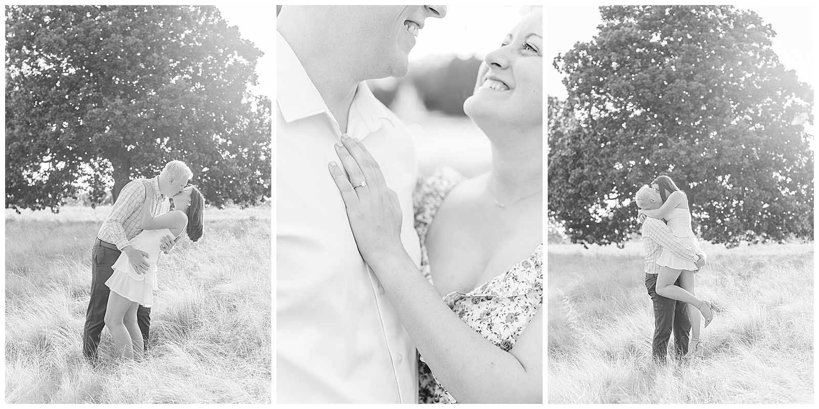 Raleigh engagement session at the NCMA 