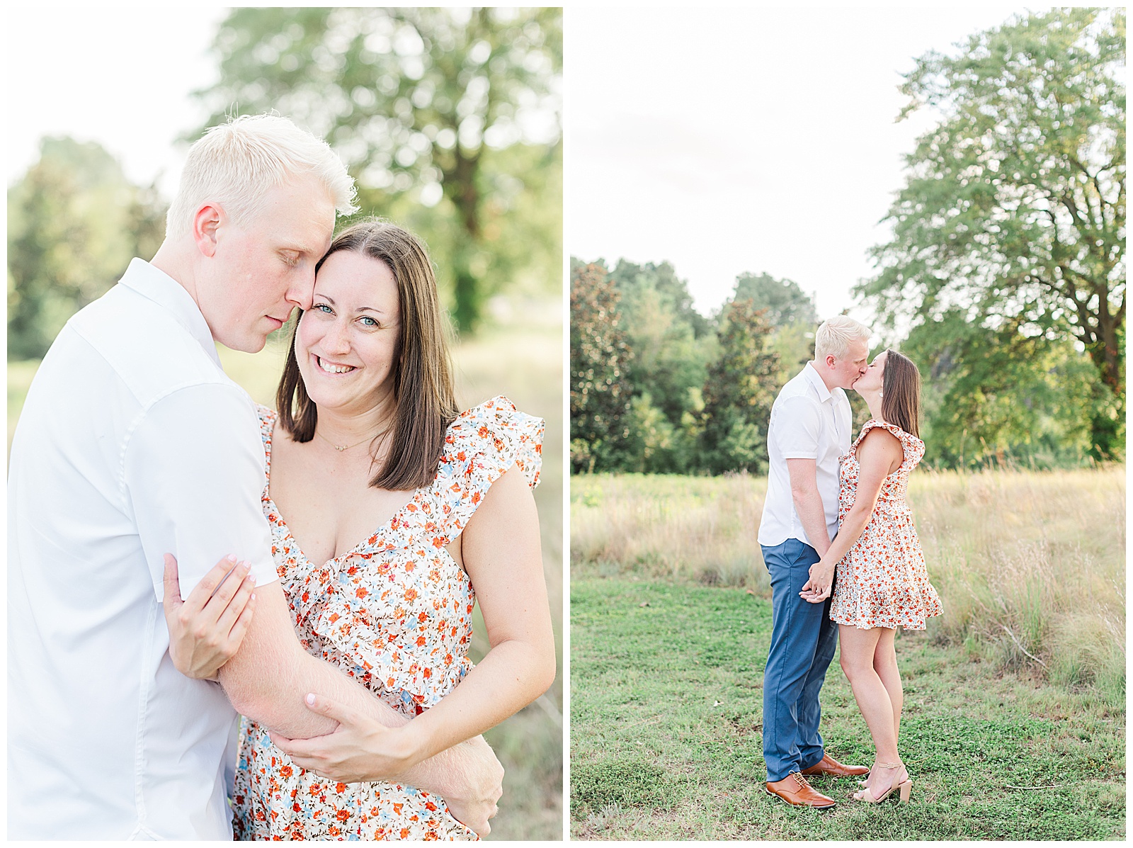 Raleigh engagement session at the North Carolina Museum of Art